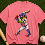 Baseball Frog Player Graphic T-Shirt