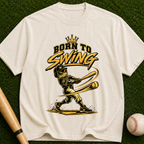 Baseball 'Born to Swing' T‑Shirt