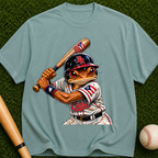 Baseball Frog Batter T-Shirt — Vintage Sports Graphic Tee