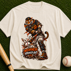 Tiger Brawler T-Shirt — "Weakness Strikes Out" Graphic Tee