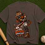 Tiger Brawler T-Shirt — "Weakness Strikes Out" Graphic Tee