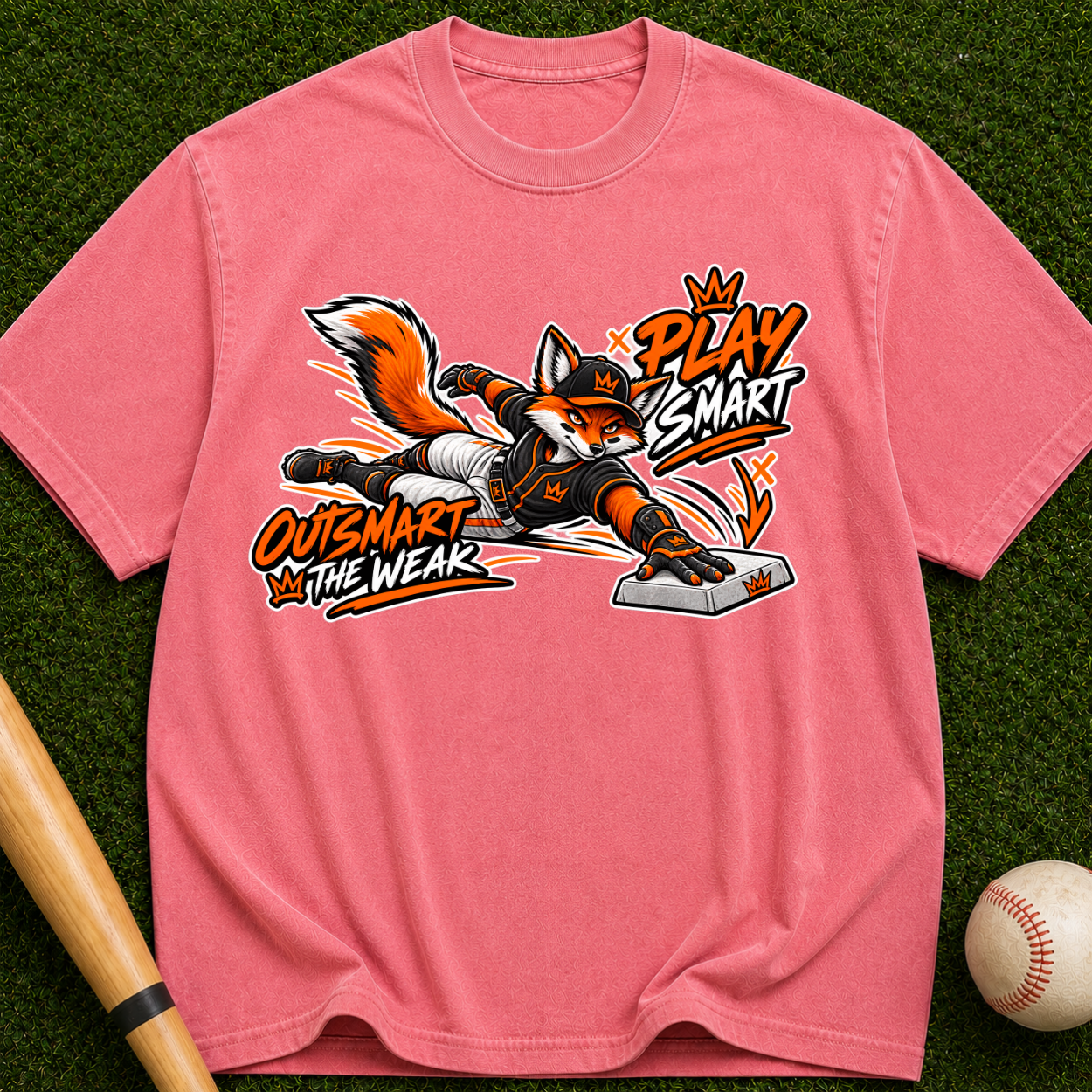 Play Smart Fox T-Shirt — "Outsmart the Weak" Graphic Tee