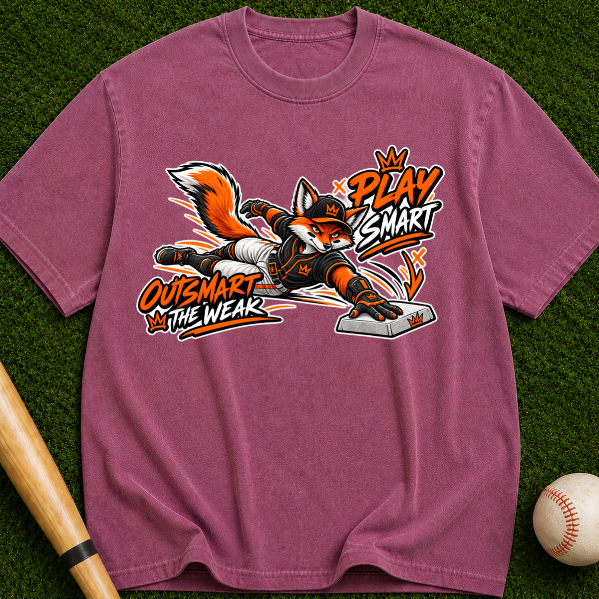 Play Smart Fox T-Shirt — "Outsmart the Weak" Graphic Tee