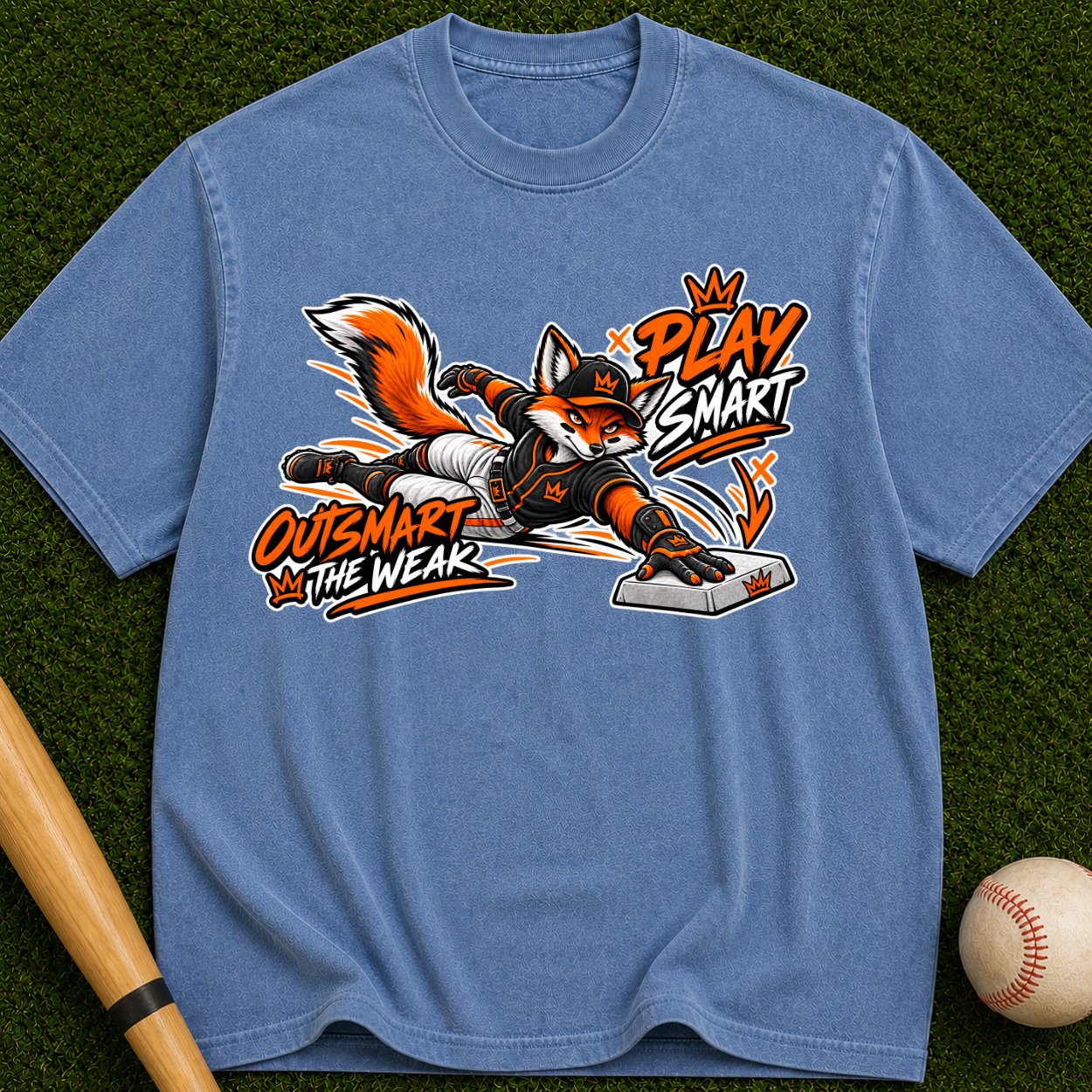 Play Smart Fox T-Shirt — "Outsmart the Weak" Graphic Tee