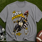 Catch Everything Football T-Shirt — Retro Receiver Graphic Tee