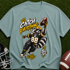 Catch Everything Football T-Shirt — Retro Receiver Graphic Tee