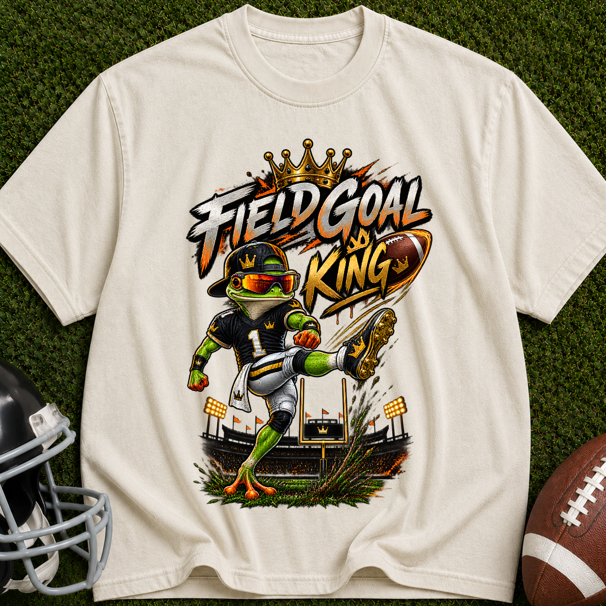 Field Goal King T-Shirt — Football Kicker Graphic Tee