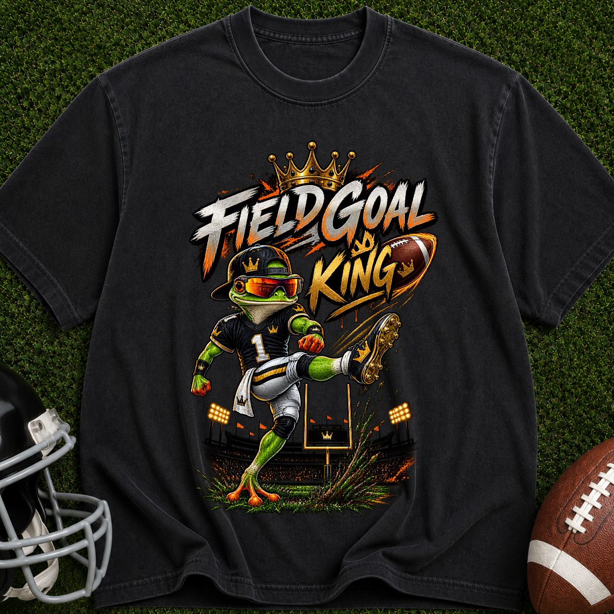 Field Goal King T-Shirt — Football Kicker Graphic Tee