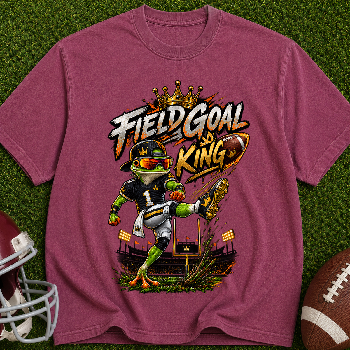 Field Goal King T-Shirt — Football Kicker Graphic Tee