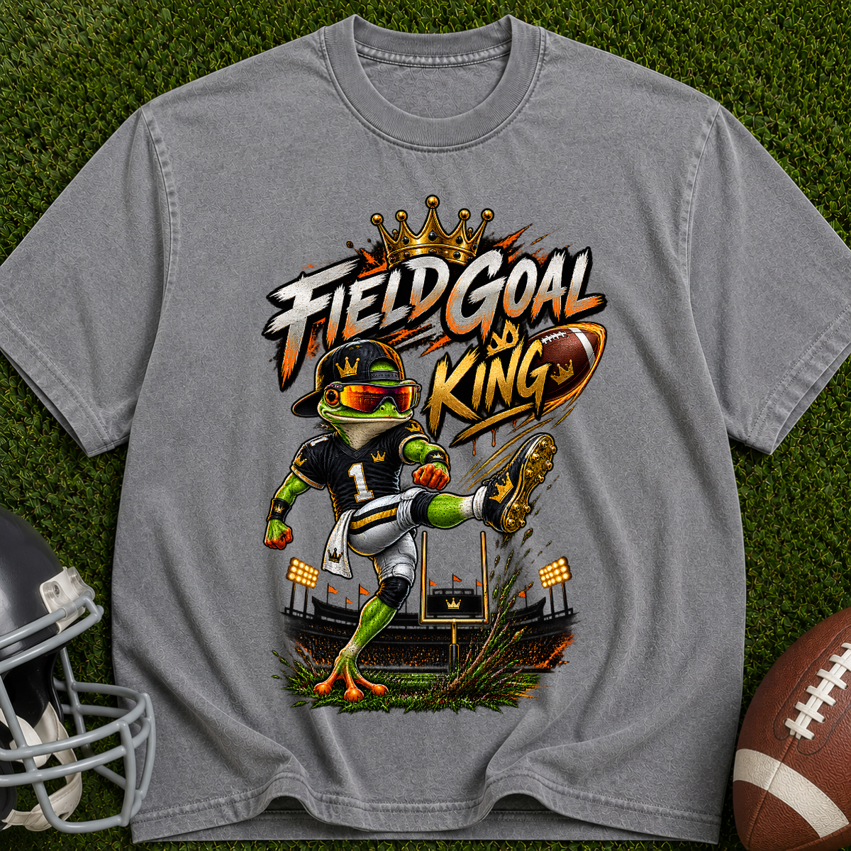Field Goal King T-Shirt — Football Kicker Graphic Tee