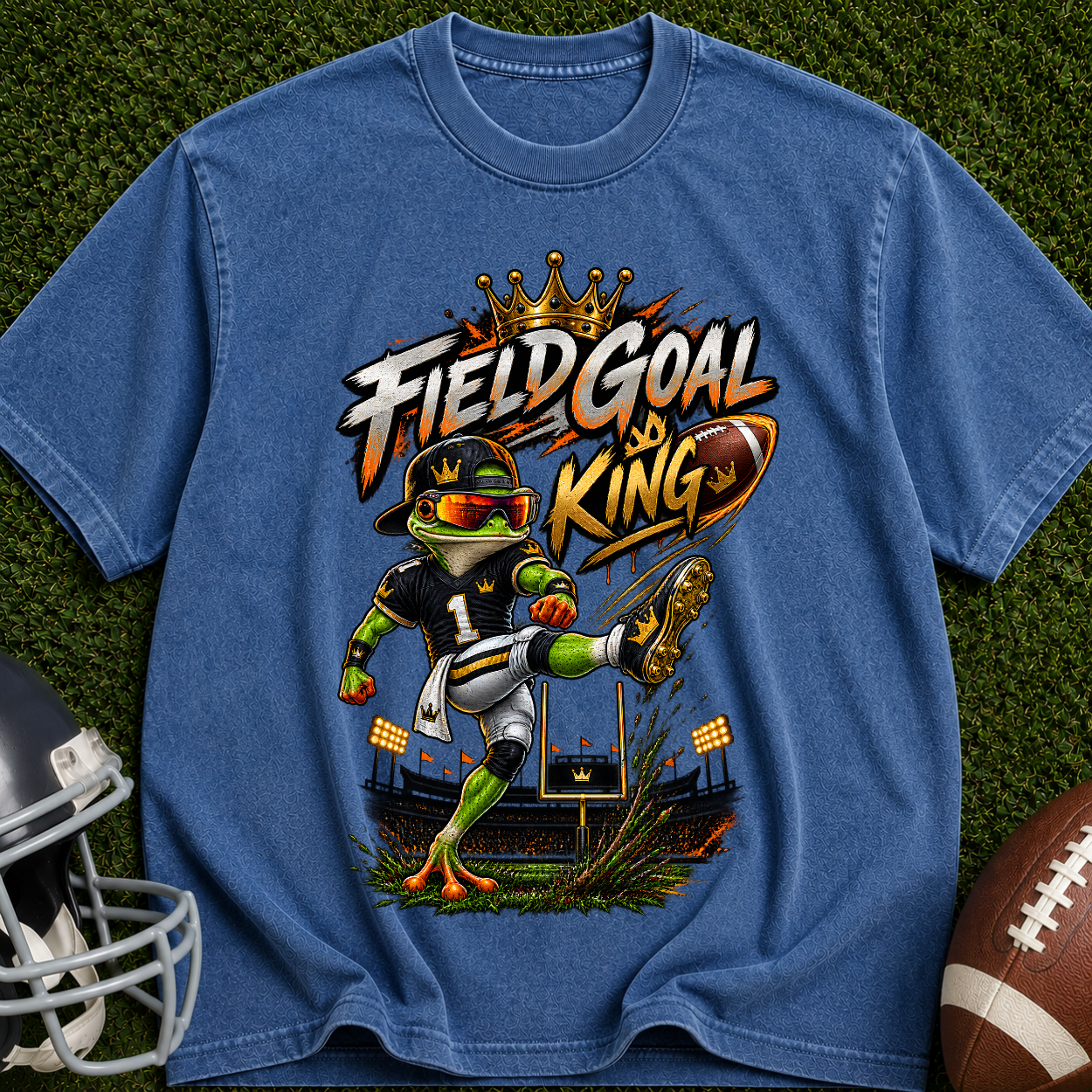 Field Goal King T-Shirt — Football Kicker Graphic Tee
