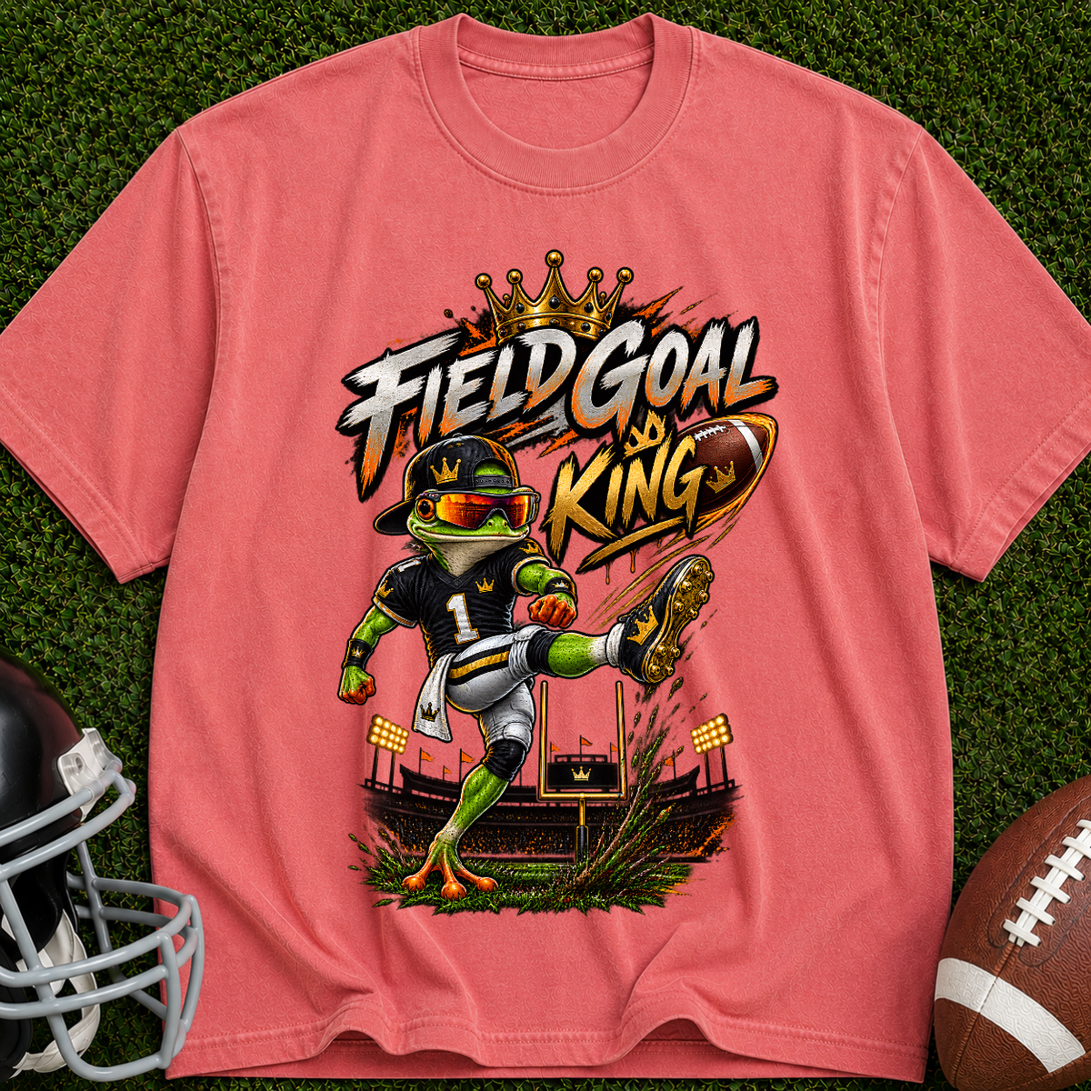Field Goal King T-Shirt — Football Kicker Graphic Tee