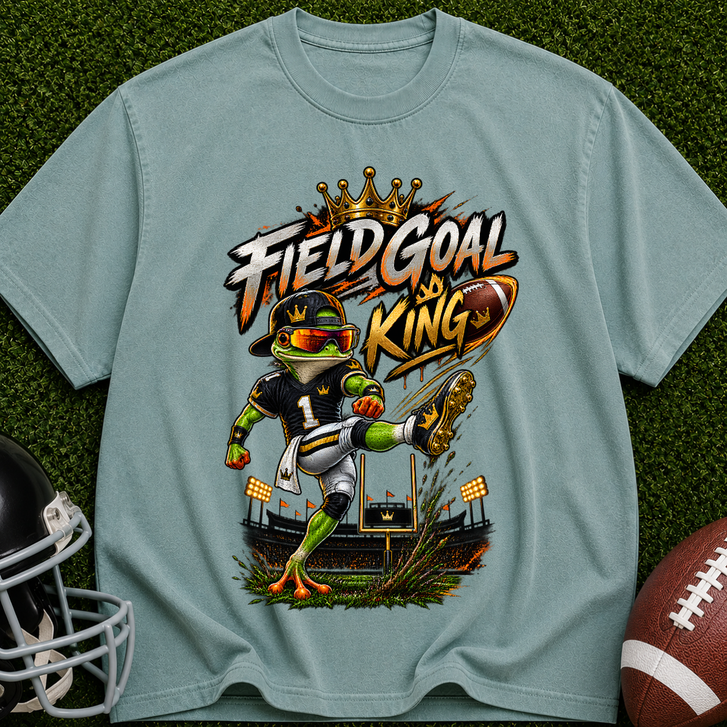 Field Goal King T-Shirt — Football Kicker Graphic Tee