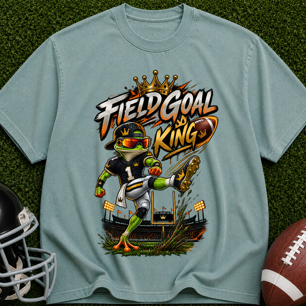 Field Goal King T-Shirt — Football Kicker Graphic Tee