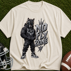 No Fly Zone Wolf Graphic T-Shirt