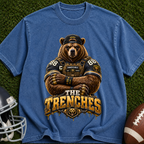 Bear Football T‑Shirt — “The Trenches” Vintage Sports Tee