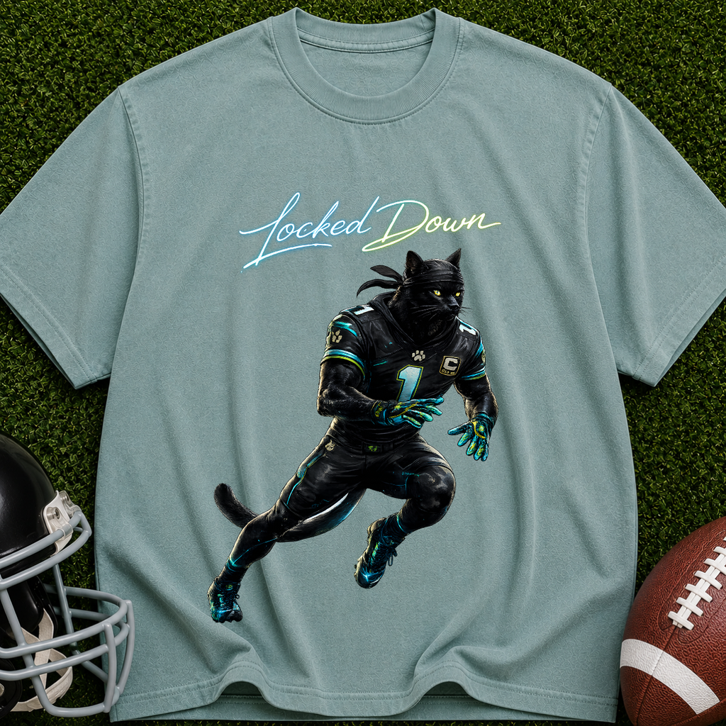 Runner Graphic T-Shirt — "Lunatic Moon" Vintage-Style Pocket Art