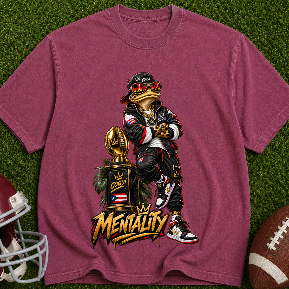 Mentality Streetwear T‑Shirt — Retro Frog Graphic Tee