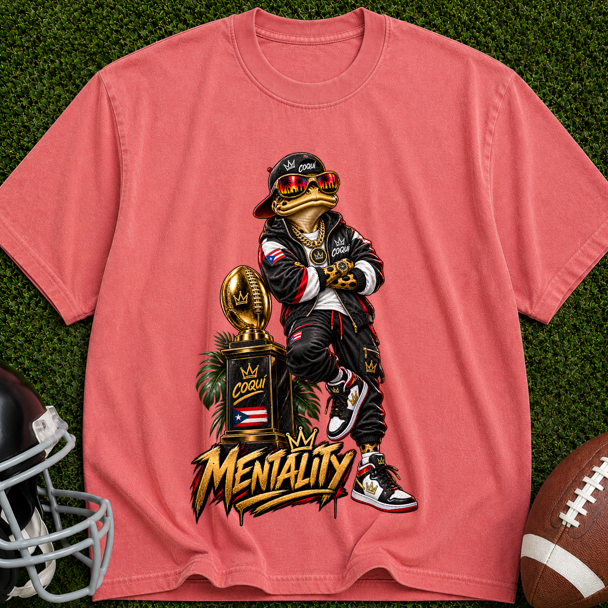 Mentality Streetwear T‑Shirt — Retro Frog Graphic Tee