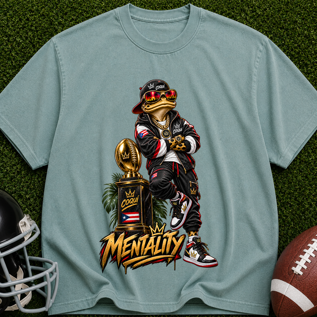 Mentality Streetwear T‑Shirt — Retro Frog Graphic Tee