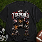 Football Trenches T-Shirt — 'The Trenches' Defensive Lineman Graphic Tee