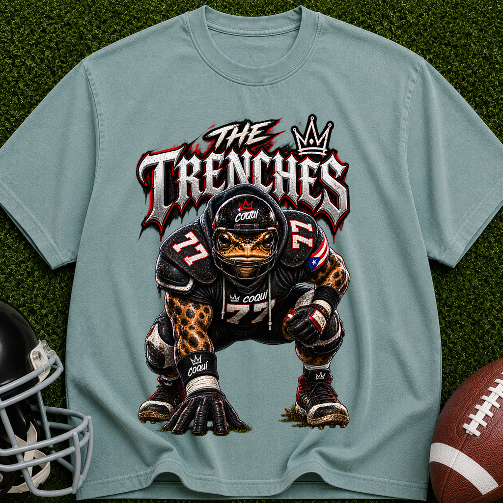 Football Trenches T-Shirt — 'The Trenches' Defensive Lineman Graphic Tee