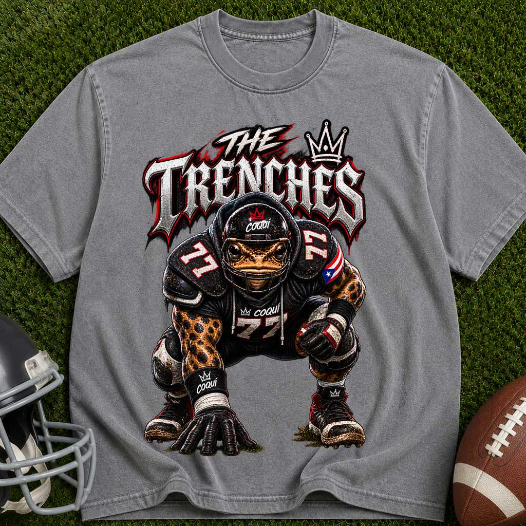 Football Trenches T-Shirt — 'The Trenches' Defensive Lineman Graphic Tee
