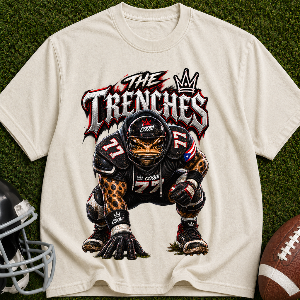 Football Trenches T-Shirt — 'The Trenches' Defensive Lineman Graphic Tee