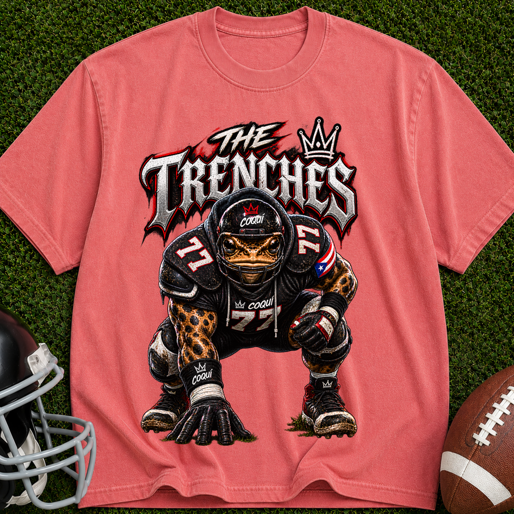 Football Trenches T-Shirt — 'The Trenches' Defensive Lineman Graphic Tee