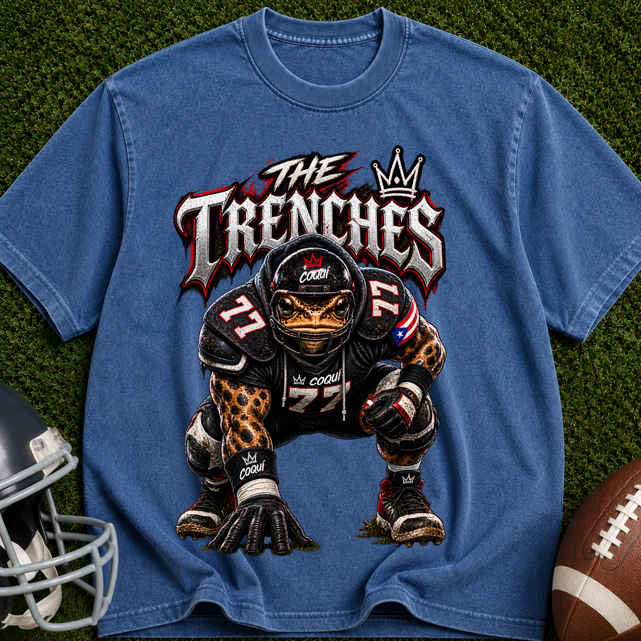 Football Trenches T-Shirt — 'The Trenches' Defensive Lineman Graphic Tee