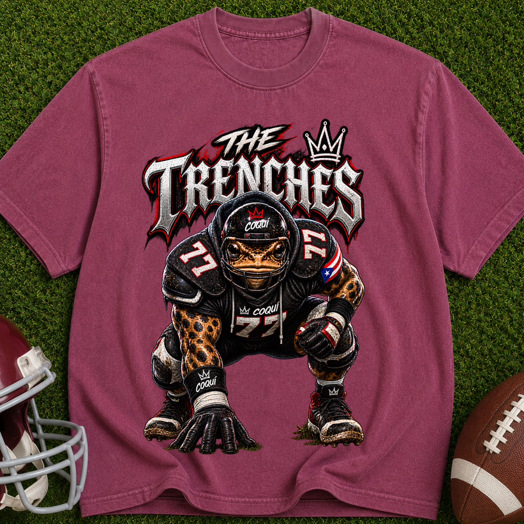 Football Trenches T-Shirt — 'The Trenches' Defensive Lineman Graphic Tee