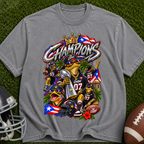 Champions Puerto Rico Football T-Shirt — Vintage Team Pride Tee