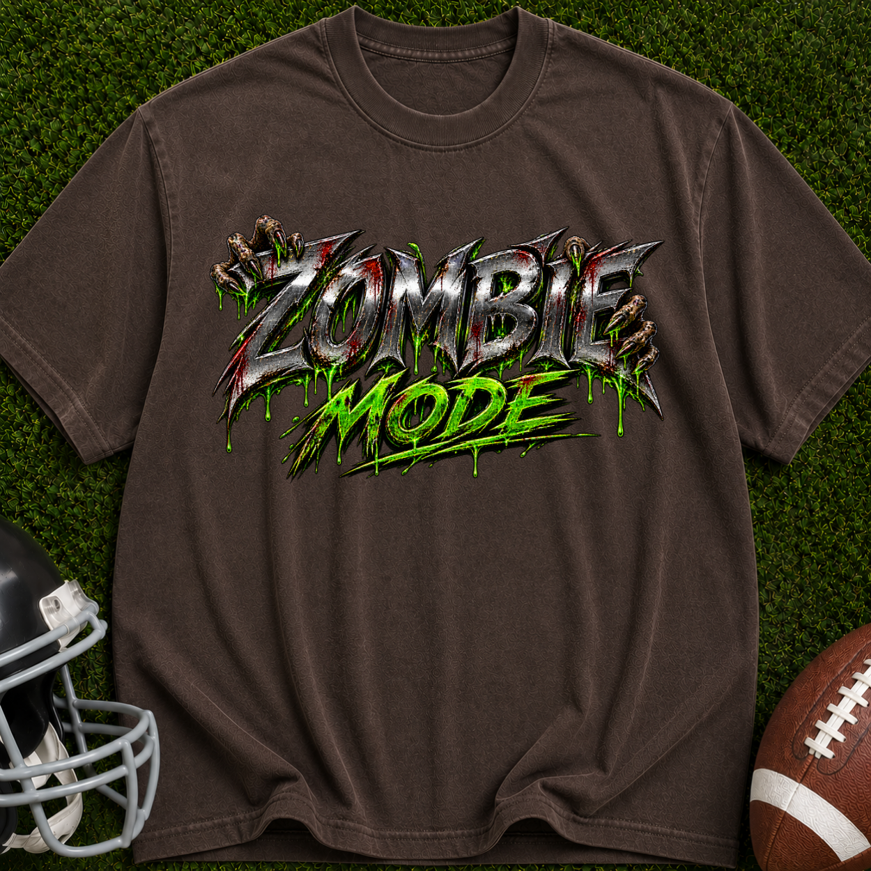 Zombie Mode T-Shirt — Graphic Horror Streetwear Tee