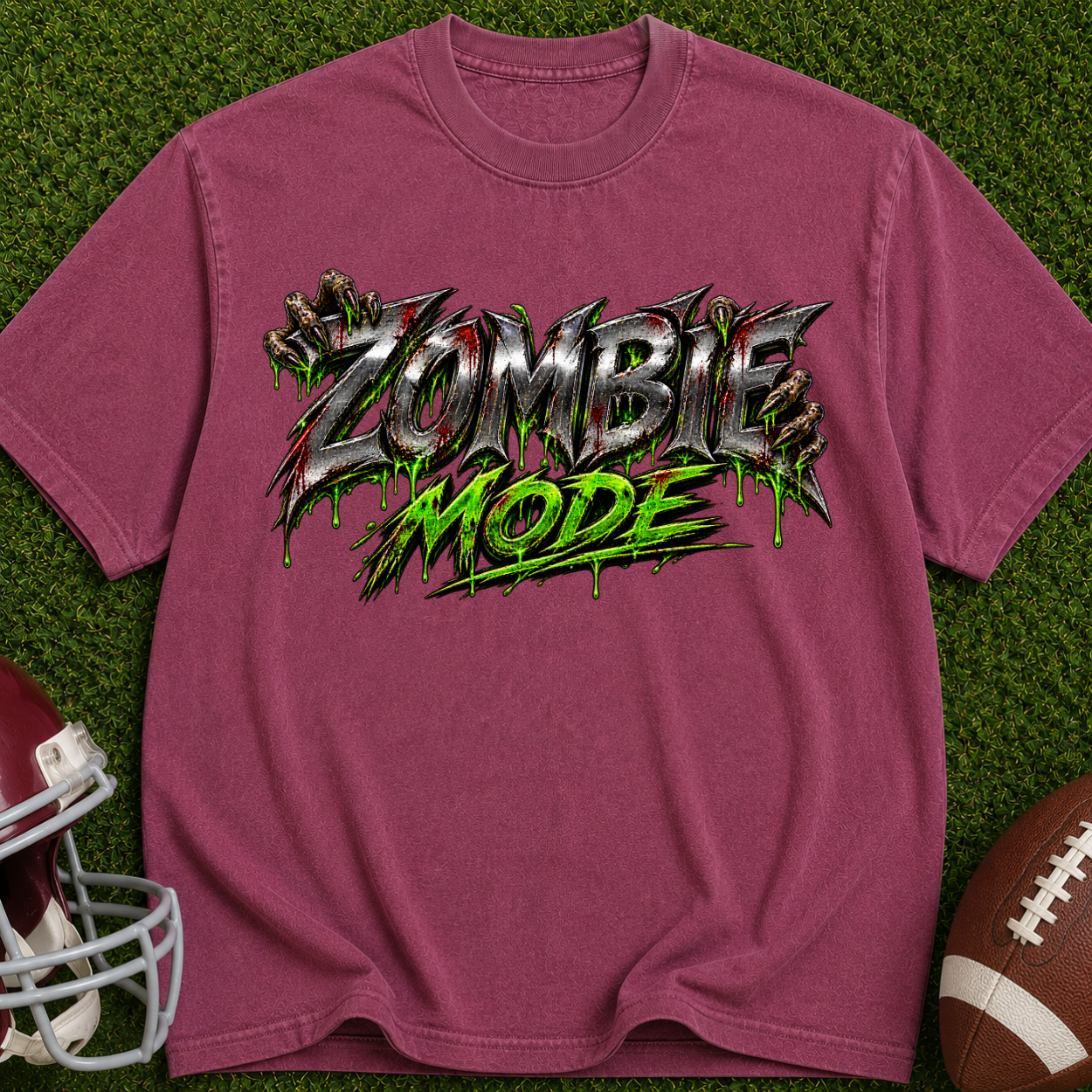 Zombie Mode T-Shirt — Graphic Horror Streetwear Tee