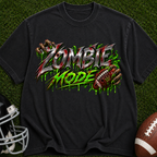 Zombie Mode T-Shirt — Graphic Horror Tee with 'Zombie Mode' Dripping Design