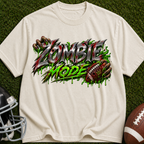 Zombie Mode T-Shirt — Graphic Horror Tee with 'Zombie Mode' Dripping Design