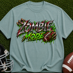 Zombie Mode T-Shirt — Graphic Horror Tee with 'Zombie Mode' Dripping Design