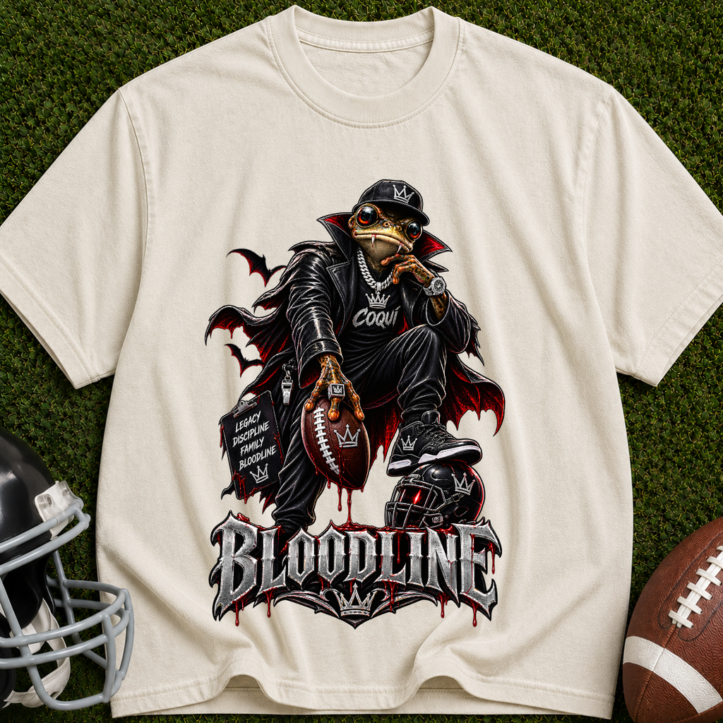 Bloodline Graphic T-Shirt — Gothic Crow Skull Design