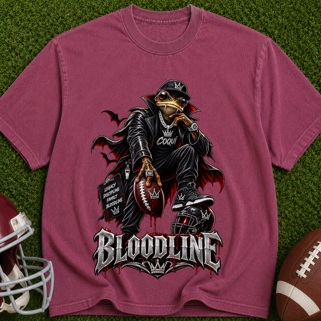 Bloodline Graphic T-Shirt — Gothic Crow Skull Design