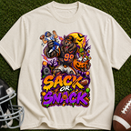 Sack or Snack Halloween Football T-Shirt
