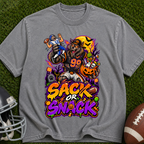 Sack or Snack Halloween Football T-Shirt