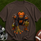 Pumpkin Scare T-Shirt — Creepy Jack-o'-Lantern Monster Tee for Halloween