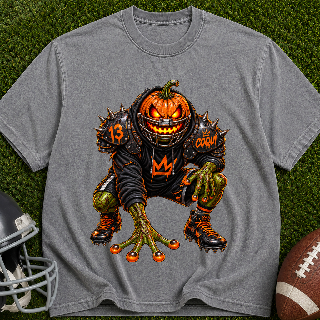 Pumpkin Scare T-Shirt — Creepy Jack-o'-Lantern Monster Tee for Halloween