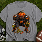 Pumpkin Scare T-Shirt — Creepy Jack-o'-Lantern Monster Tee for Halloween