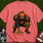 Pumpkin Scare T-Shirt — Creepy Jack-o'-Lantern Monster Tee for Halloween