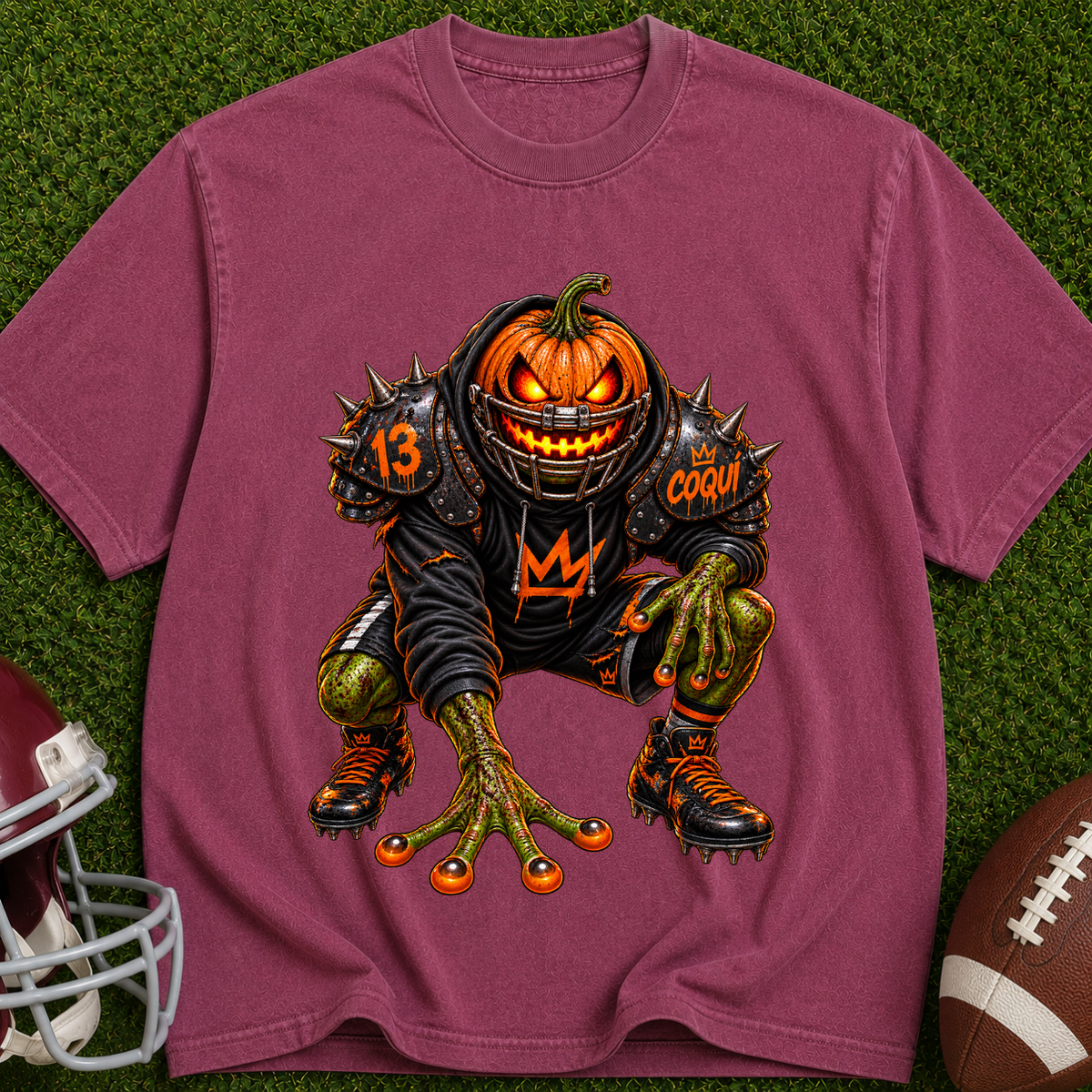 Pumpkin Scare T-Shirt — Creepy Jack-o'-Lantern Monster Tee for Halloween