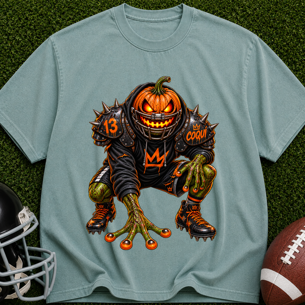 Pumpkin Scare T-Shirt — Creepy Jack-o'-Lantern Monster Tee for Halloween