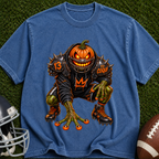 Pumpkin Scare T-Shirt — Creepy Jack-o'-Lantern Monster Tee for Halloween