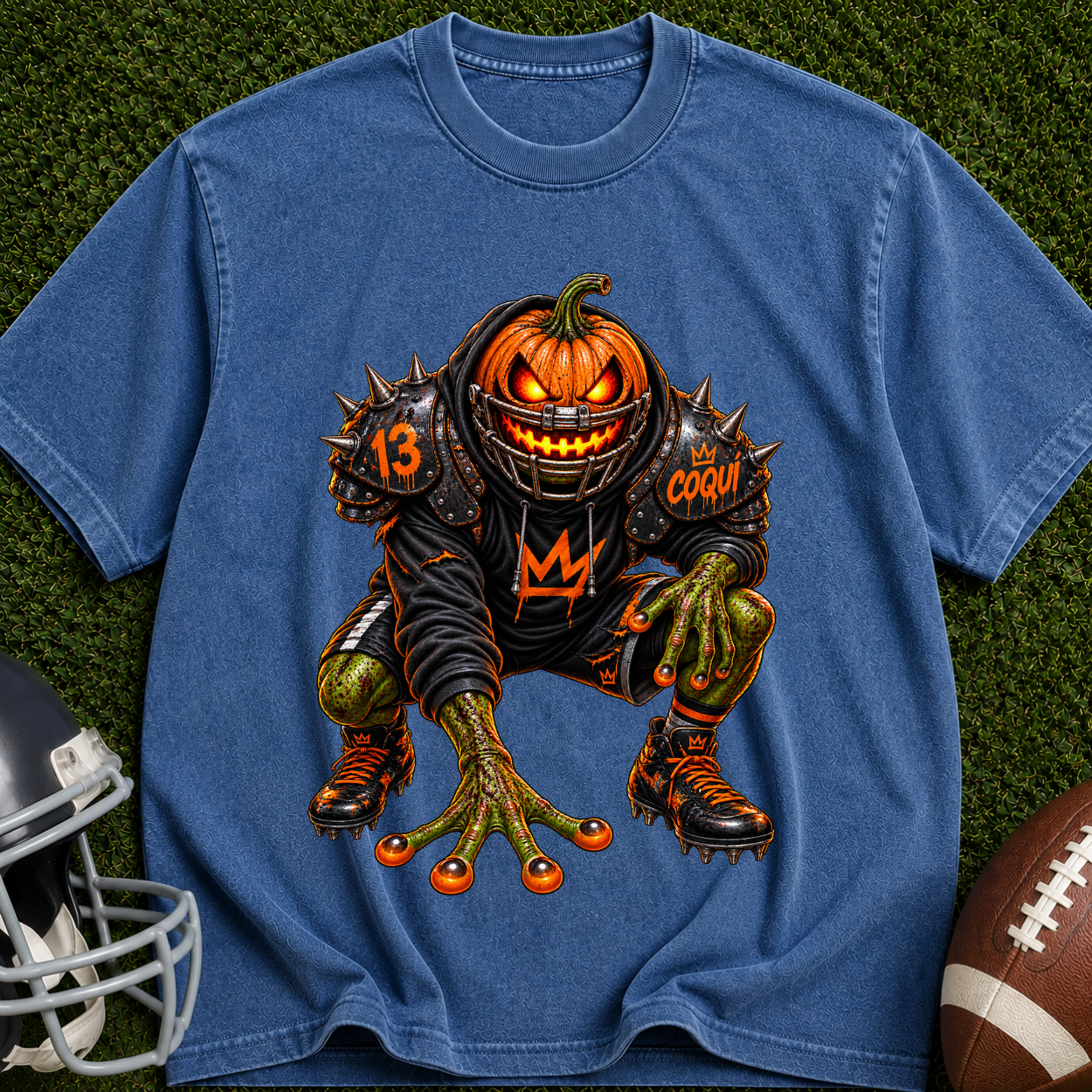 Pumpkin Scare T-Shirt — Creepy Jack-o'-Lantern Monster Tee for Halloween