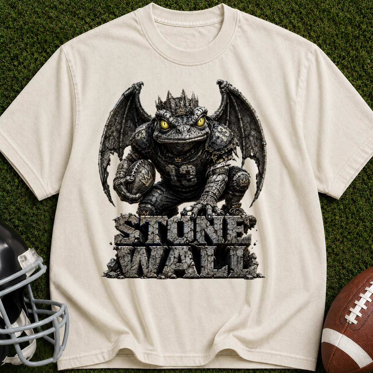 Stone Wall Dragon T-Shirt — Vintage Monster Graphic Tee